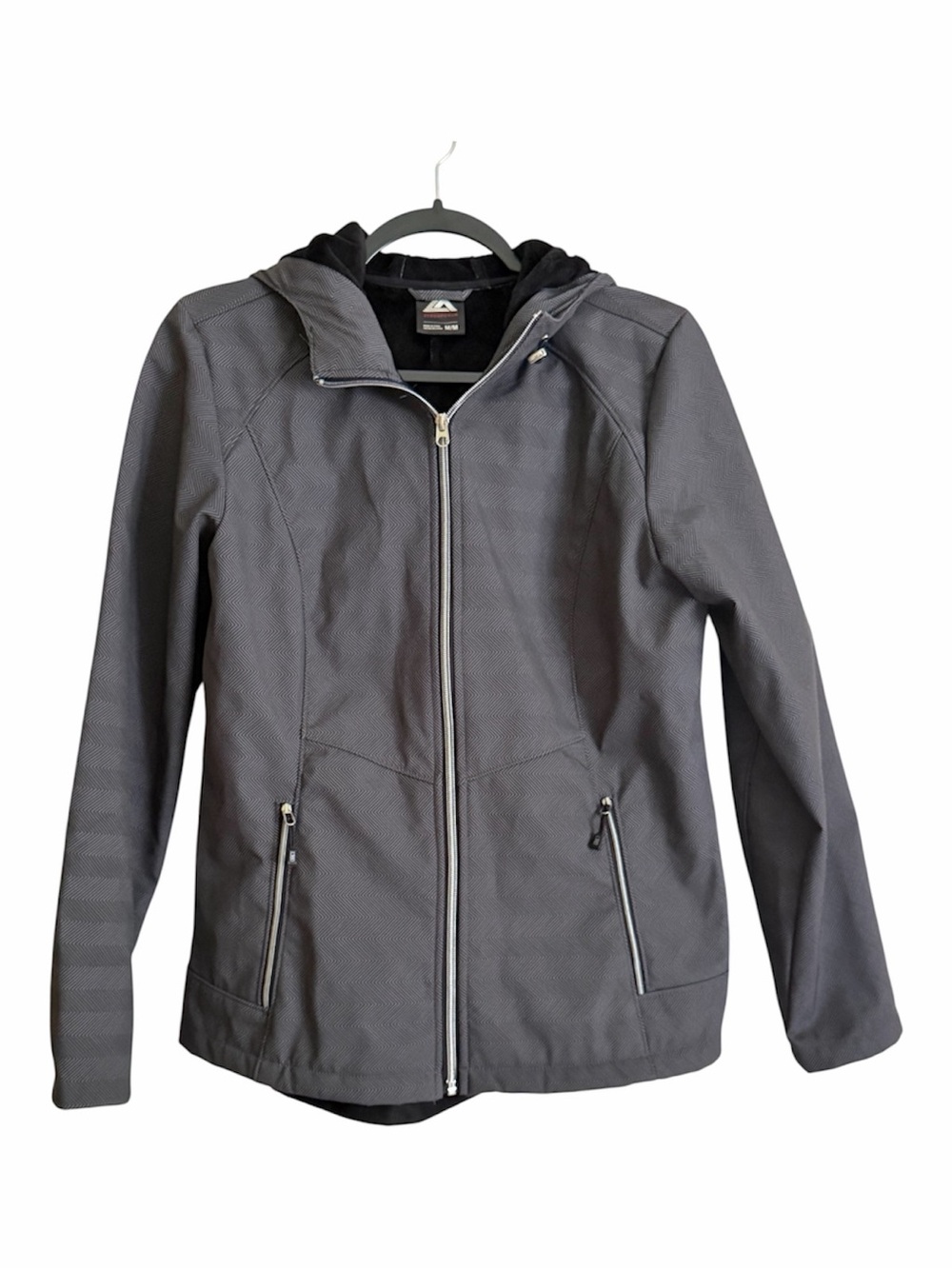 ZeroXposur Women’s Gray Hooded Zip-Front medium warmth Jacket